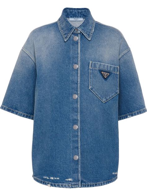 prada 019 jeans|Prada denim shirt.